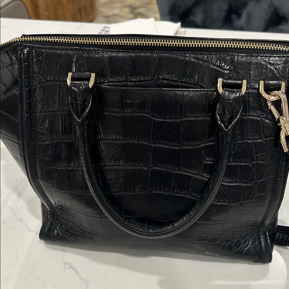 Brahmin Black and Gold Quilted Satchel - Picture 3 of 11